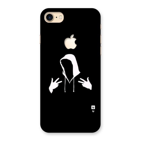 Cool Hoodie Silhouette Back Case for iPhone 7 Apple Cut