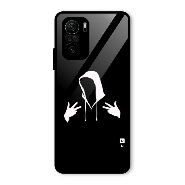 Cool Hoodie Silhouette Glass Back Case for Mi 11x