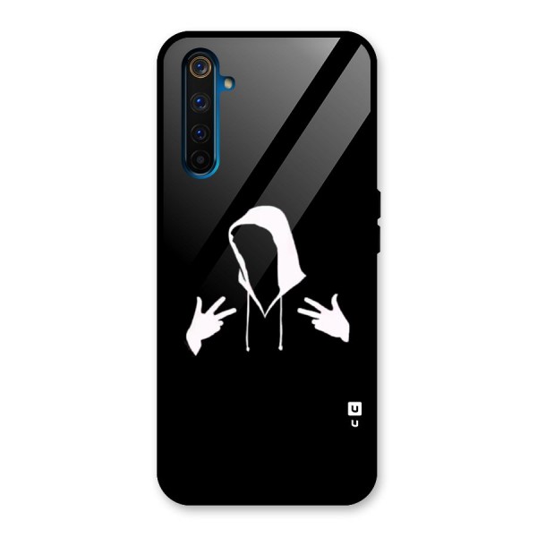 Cool Hoodie Silhouette Glass Back Case for Realme 6 Pro