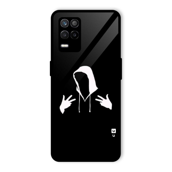 Cool Hoodie Silhouette Glass Back Case for Realme 9 5G