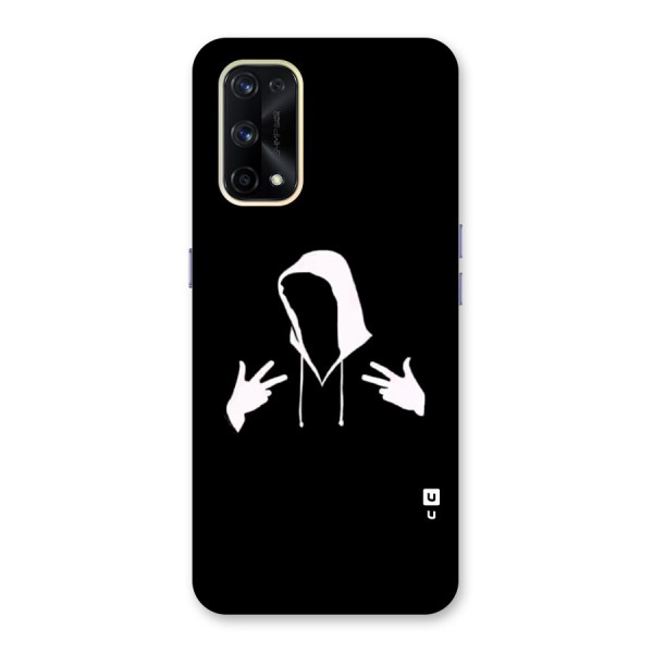 Cool Hoodie Silhouette Glass Back Case for Realme X7 Pro