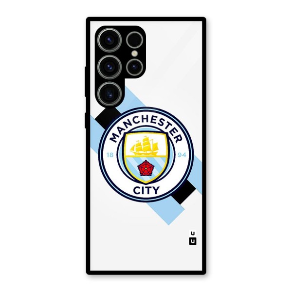 Cool Manchester City Glass Back Case for Galaxy S23 Ultra