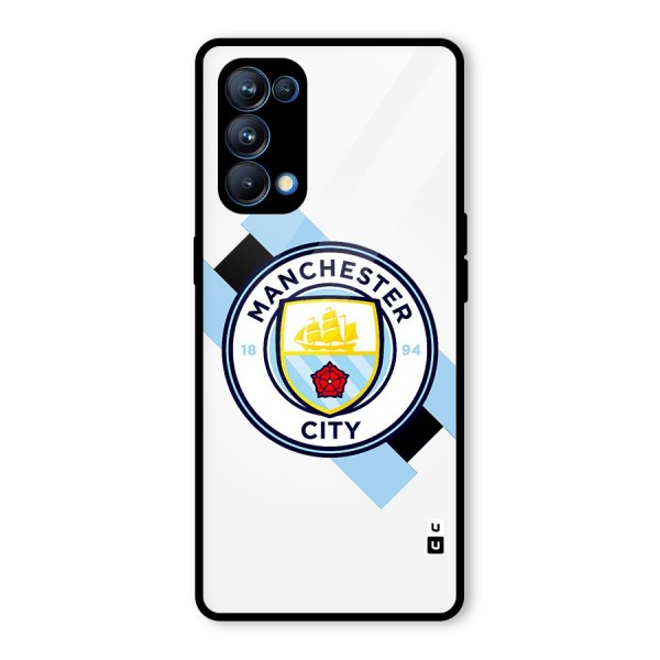 Cool Manchester City Glass Back Case for Oppo Reno5 Pro 5G