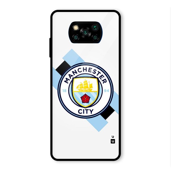 Cool Manchester City Glass Back Case for Poco X3 Pro