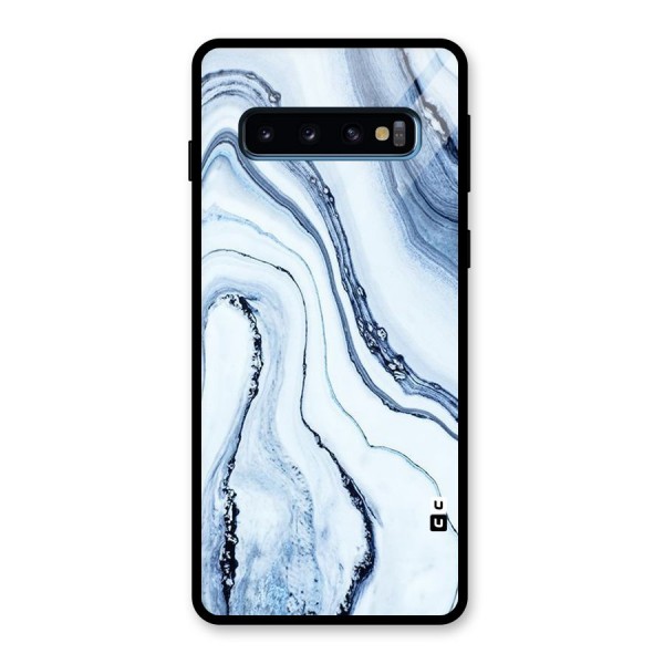 Cool Marble Style (Printed) Glass Back Case for Galaxy S10