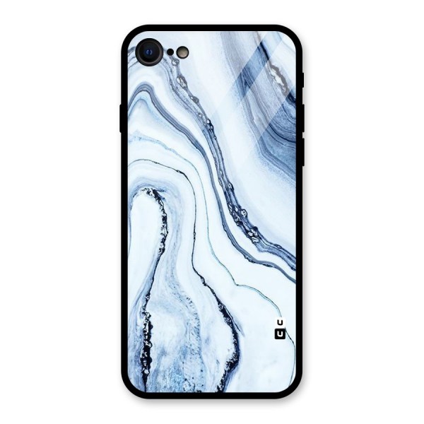 Cool Marble Style (Printed) Glass Back Case for iPhone 8