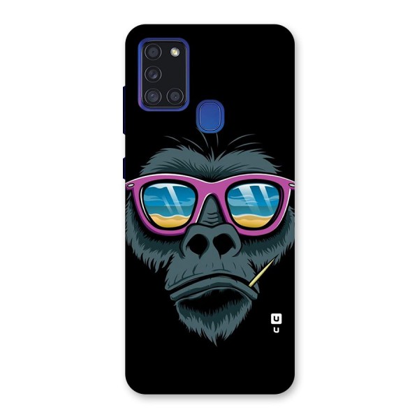 Cool Monkey Beach Sunglasses Back Case for Galaxy A21s