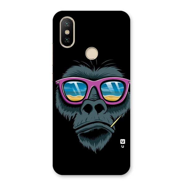 Cool Monkey Beach Sunglasses Back Case for Mi A2