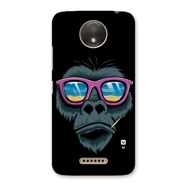 Cool Monkey Beach Sunglasses Back Case for Moto C Plus