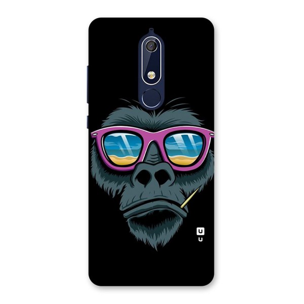 Cool Monkey Beach Sunglasses Back Case for Nokia 5.1