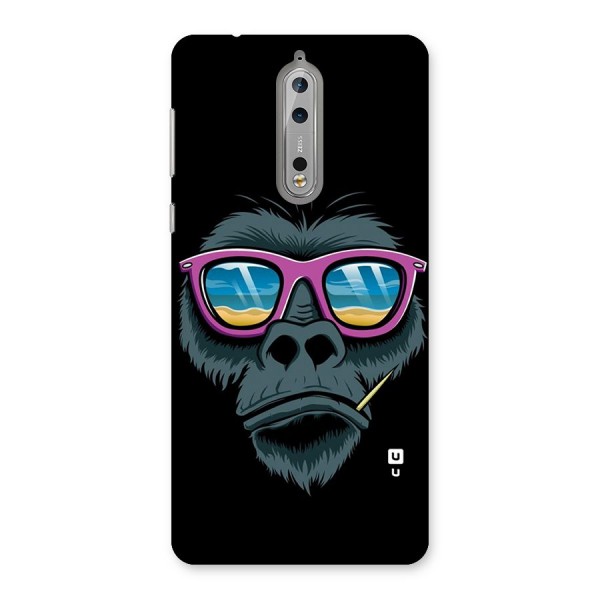 Cool Monkey Beach Sunglasses Back Case for Nokia 8