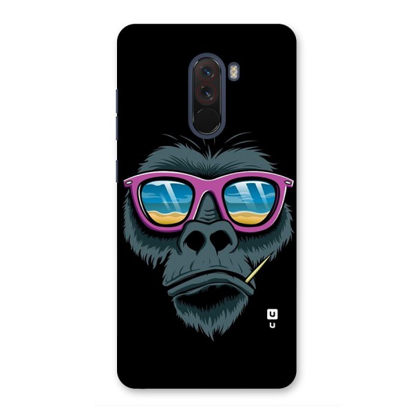 Cool Monkey Beach Sunglasses Back Case for Poco F1