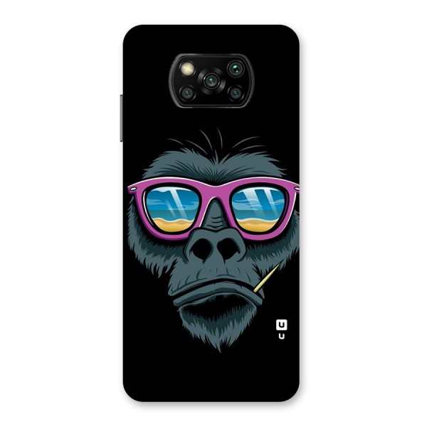 Cool Monkey Beach Sunglasses Back Case for Poco X3