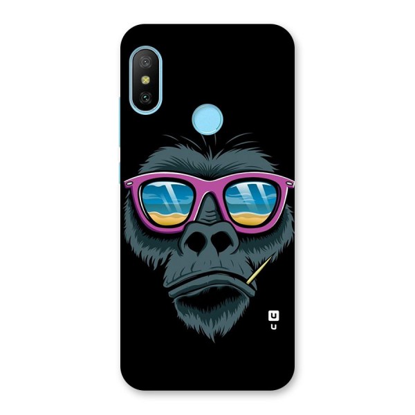 Cool Monkey Beach Sunglasses Back Case for Redmi 6 Pro