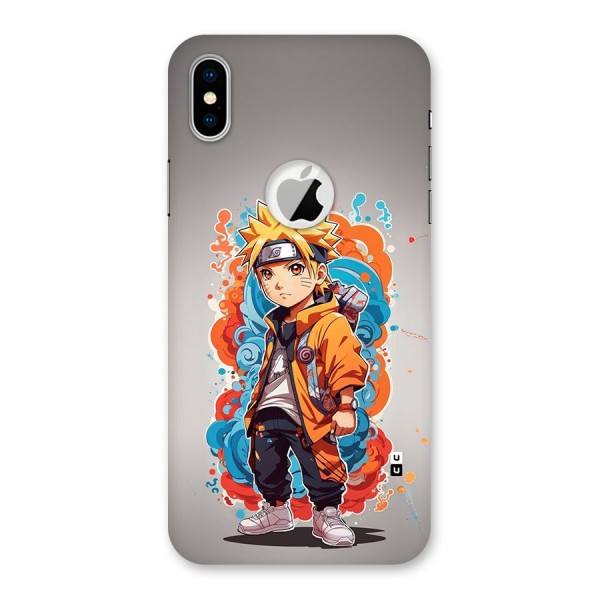 Cool Naruto Uzumaki Back Case for iPhone XS Logo Cut