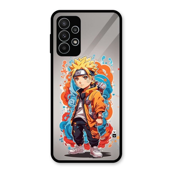 Cool Naruto Uzumaki Glass Back Case for Galaxy A23