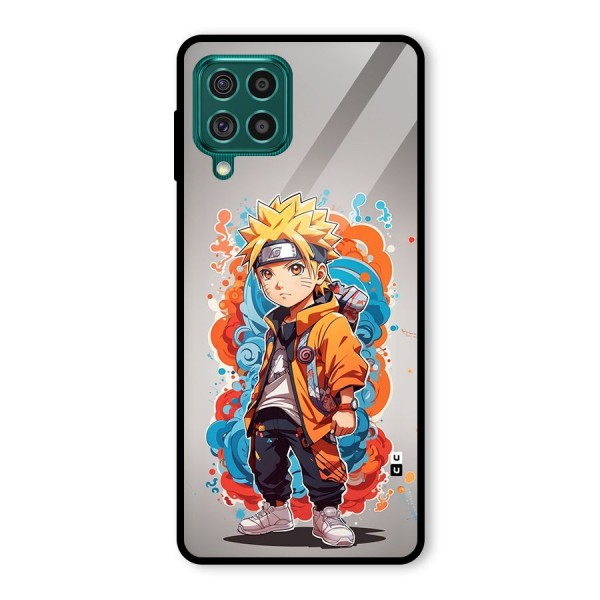 Cool Naruto Uzumaki Glass Back Case for Galaxy F62