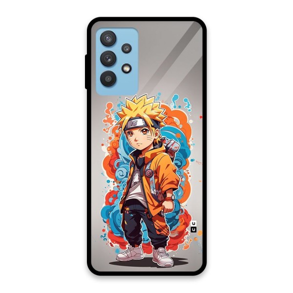 Cool Naruto Uzumaki Glass Back Case for Galaxy M32 5G