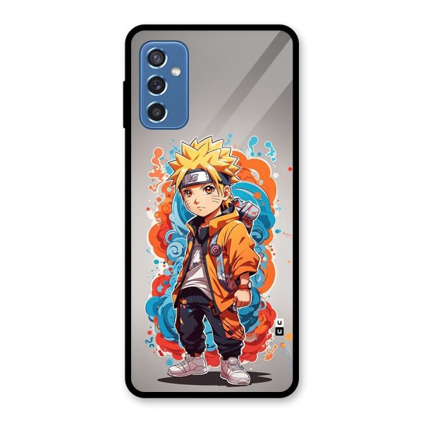 Cool Naruto Uzumaki Glass Back Case for Galaxy M52 5G