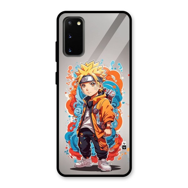 Cool Naruto Uzumaki Glass Back Case for Galaxy S20