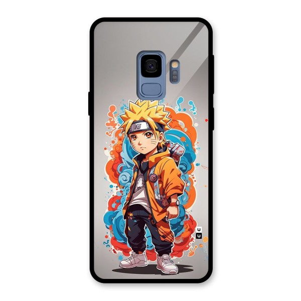 Cool Naruto Uzumaki Glass Back Case for Galaxy S9