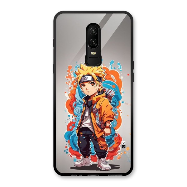 Cool Naruto Uzumaki Glass Back Case for OnePlus 6