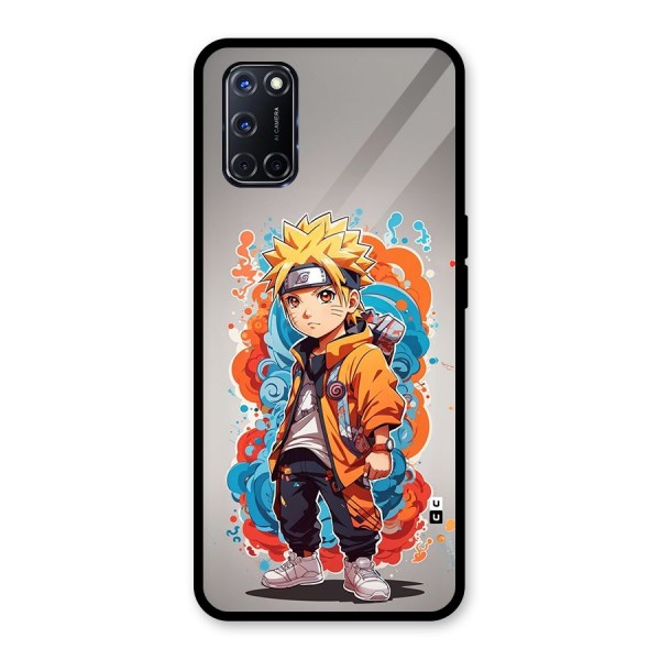 Cool Naruto Uzumaki Glass Back Case for Oppo A52