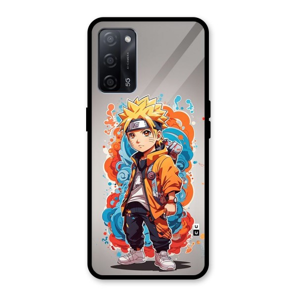 Cool Naruto Uzumaki Glass Back Case for Oppo A53s 5G