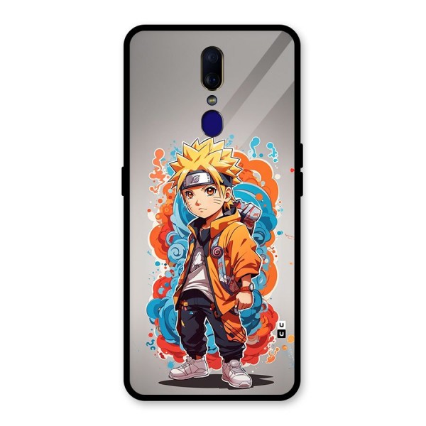 Cool Naruto Uzumaki Glass Back Case for Oppo F11