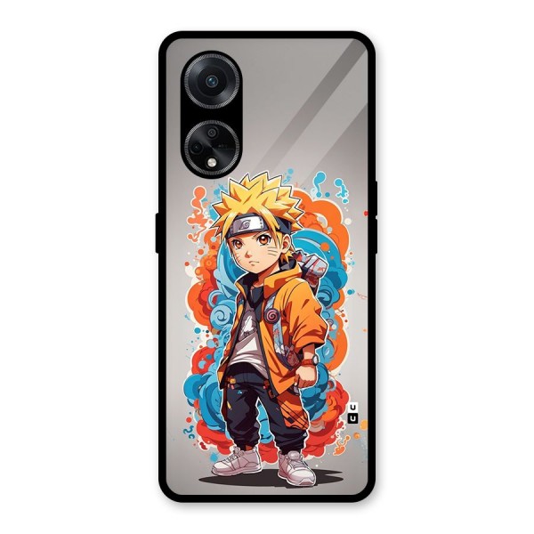 Cool Naruto Uzumaki Glass Back Case for Oppo F23