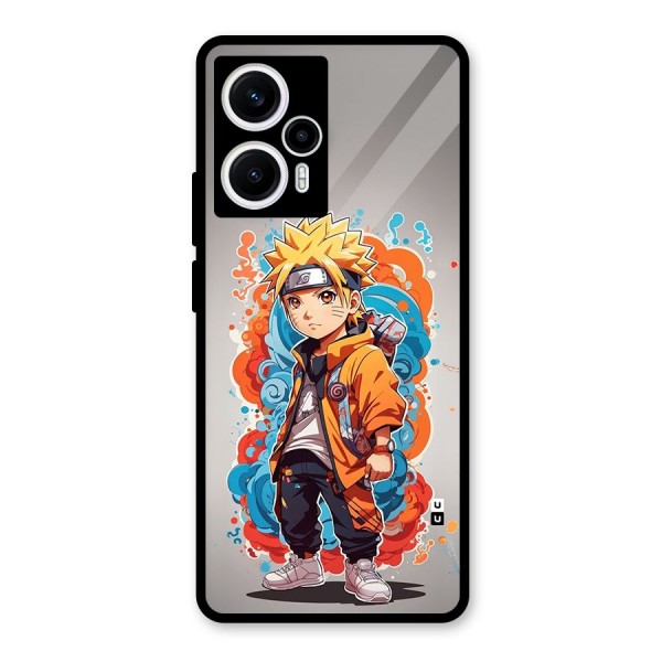 Cool Naruto Uzumaki Glass Back Case for Poco F5