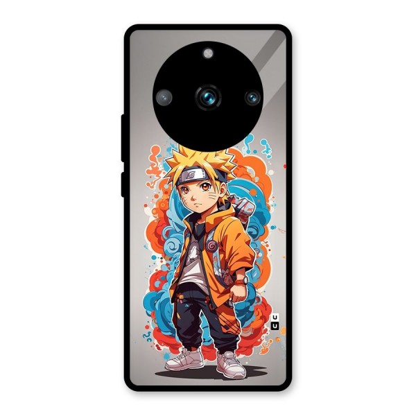 Cool Naruto Uzumaki Glass Back Case for Realme 11 Pro