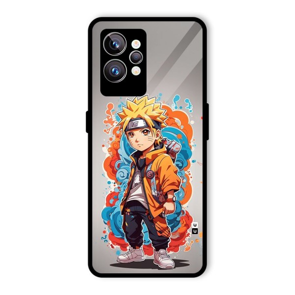 Cool Naruto Uzumaki Glass Back Case for Realme GT2 Pro