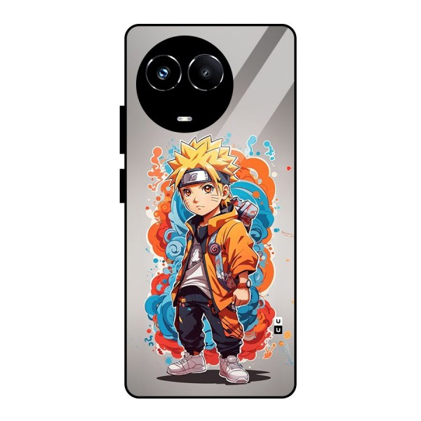 Cool Naruto Uzumaki Glass Back Case for Realme Narzo 60X