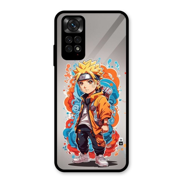 Cool Naruto Uzumaki Glass Back Case for Redmi Note 11