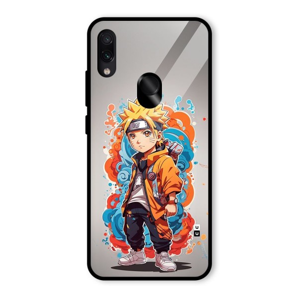 Cool Naruto Uzumaki Glass Back Case for Redmi Note 7