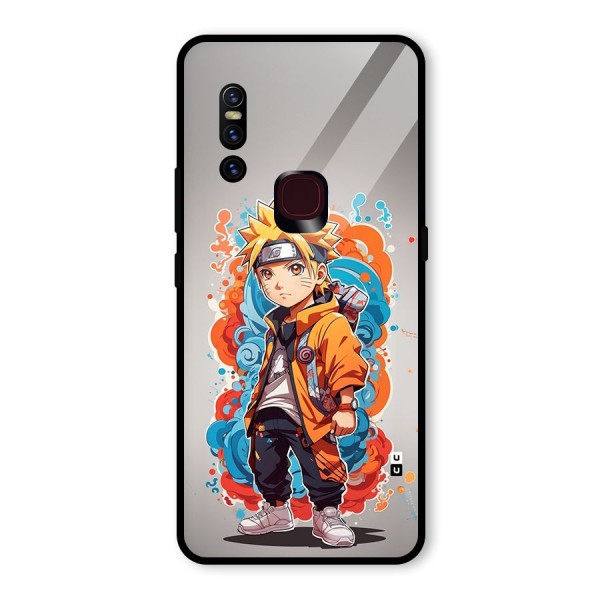 Cool Naruto Uzumaki Glass Back Case for Vivo V15