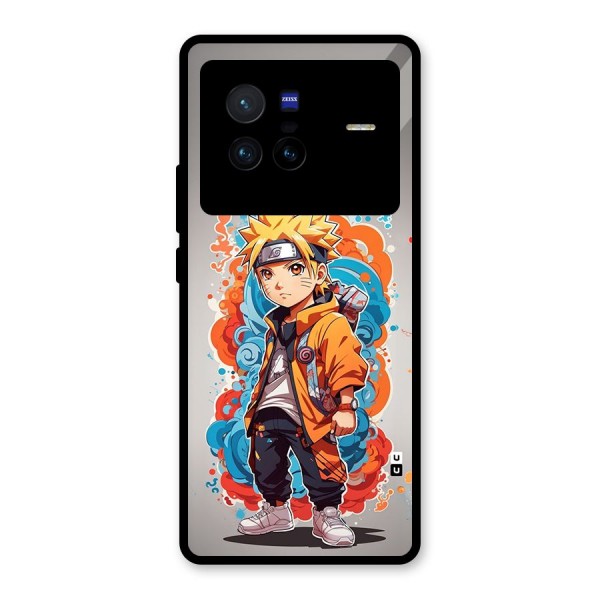 Cool Naruto Uzumaki Glass Back Case for Vivo X80