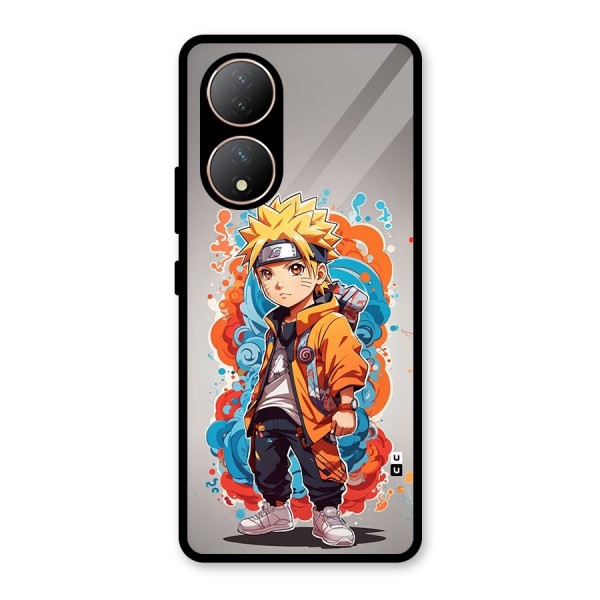 Cool Naruto Uzumaki Glass Back Case for Vivo Y100A