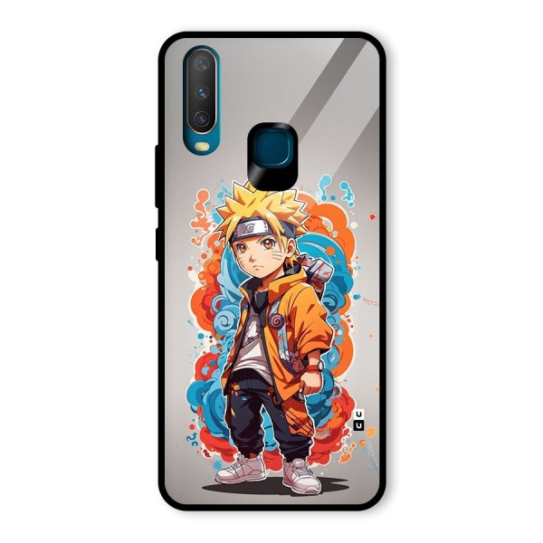 Cool Naruto Uzumaki Glass Back Case for Vivo Y15