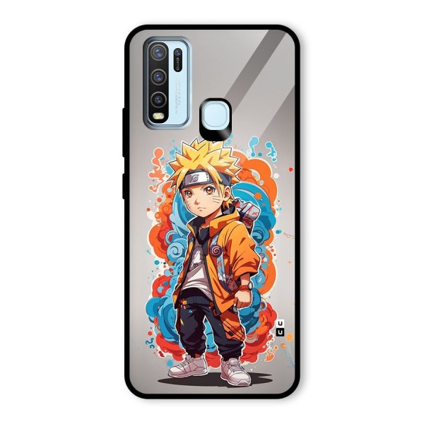 Cool Naruto Uzumaki Glass Back Case for Vivo Y30