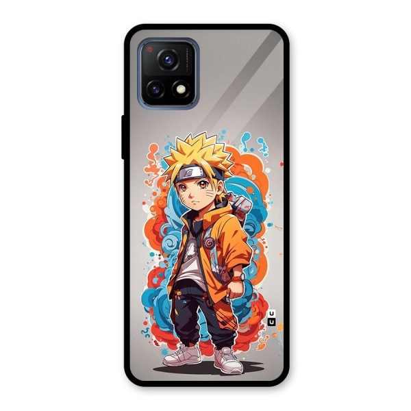 Cool Naruto Uzumaki Glass Back Case for Vivo Y72 5G