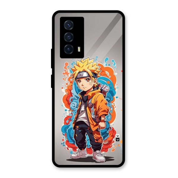 Cool Naruto Uzumaki Glass Back Case for Vivo iQOO Z5