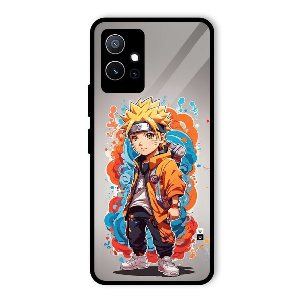 Cool Naruto Uzumaki Glass Back Case for Vivo iQOO Z6