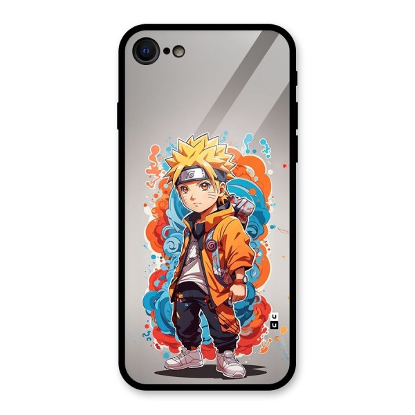 Cool Naruto Uzumaki Glass Back Case for iPhone SE 2020