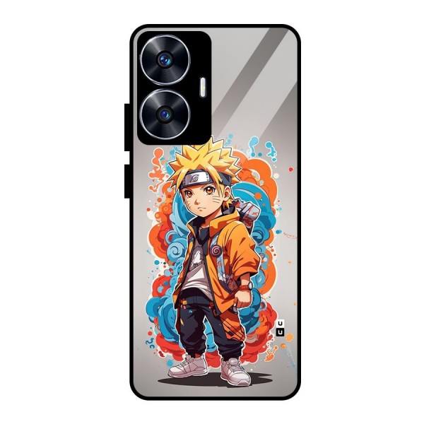 Cool Naruto Uzumaki Glass Back Case for realme C55