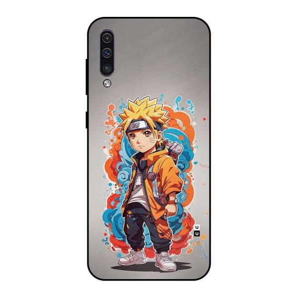 Cool Naruto Uzumaki Metal Back Case for Galaxy A50