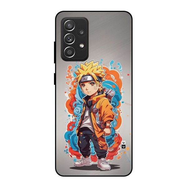 Cool Naruto Uzumaki Metal Back Case for Galaxy A52