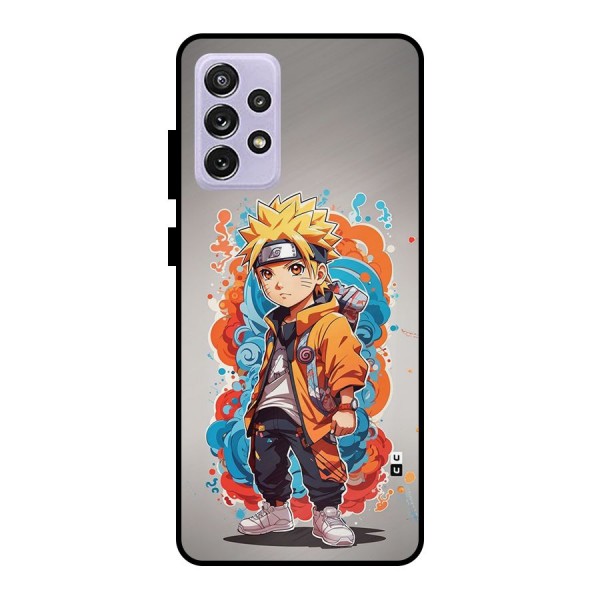 Cool Naruto Uzumaki Metal Back Case for Galaxy A72