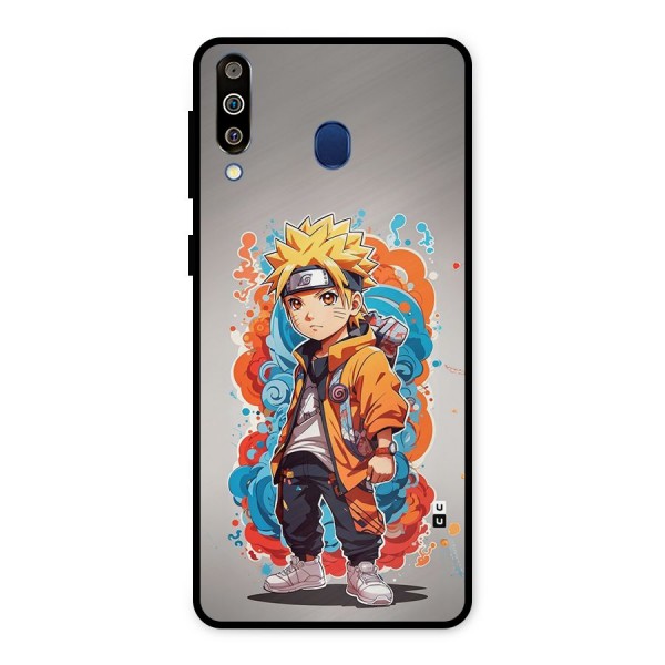 Cool Naruto Uzumaki Metal Back Case for Galaxy M30